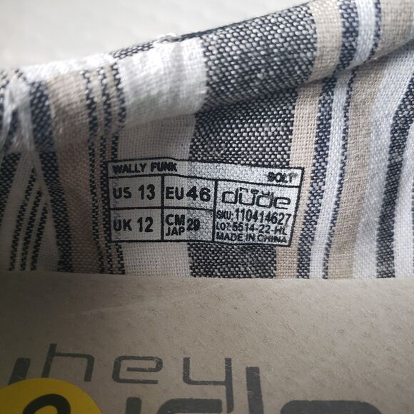 NWT Hey Dude Wally Funk Opal Bolt Black Mens Size 13 Slip-On Casual Shoes - Picture 6 of 9